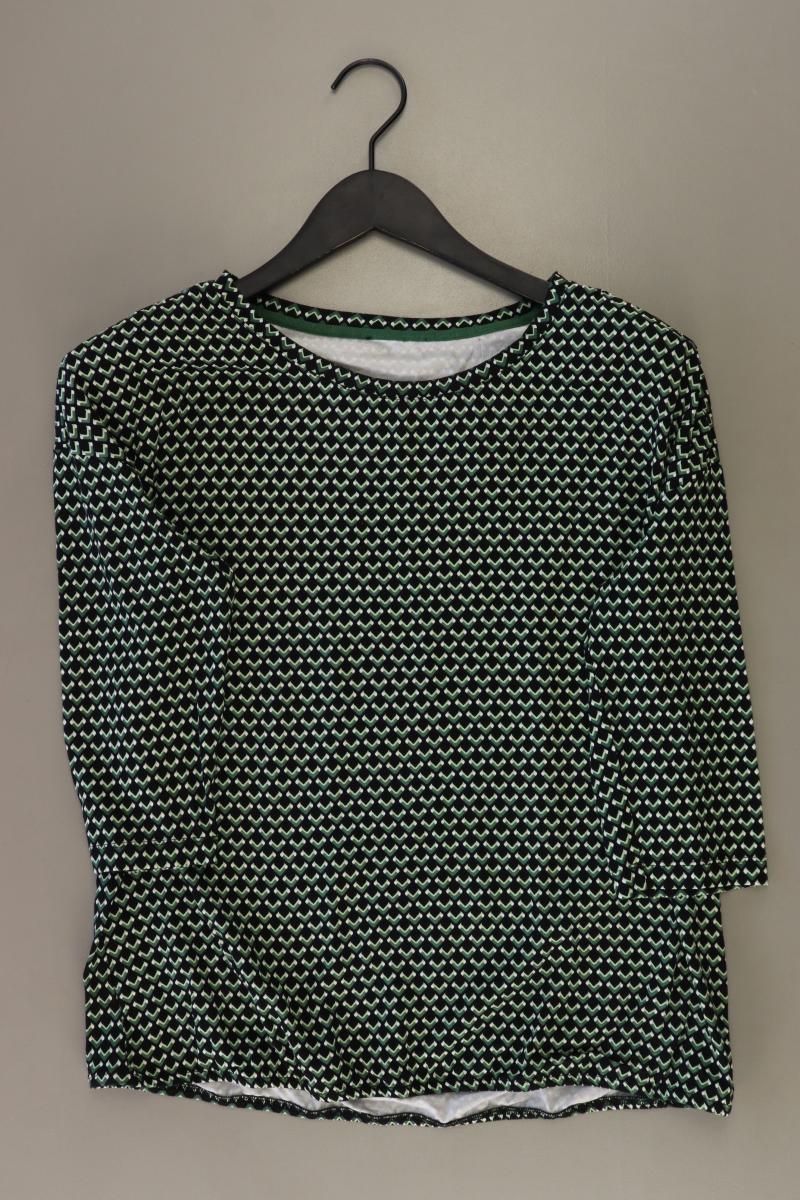 Street One Regular Bluse Gr. M geometrisches Muster 3/4 Ärmel grün
