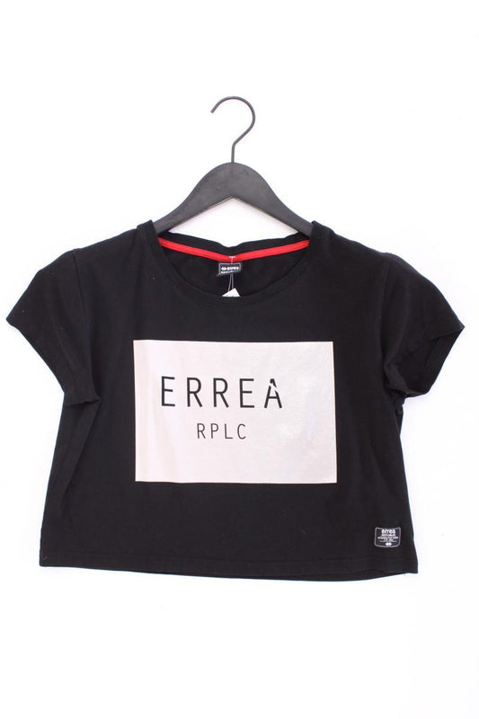 Errea Cropped Shirt Gr. M Kurzarm schwarz aus Baumwolle