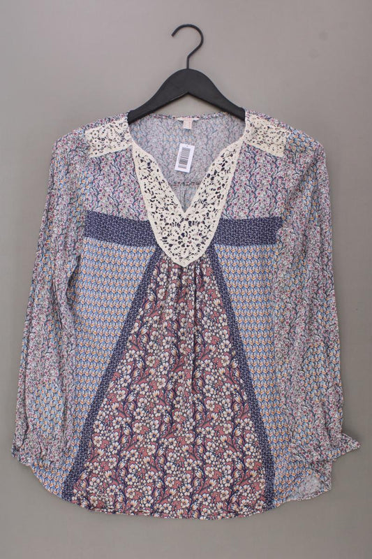 Esprit Langarmbluse Gr. 38 mit Blumenmuster mehrfarbig aus Viskose