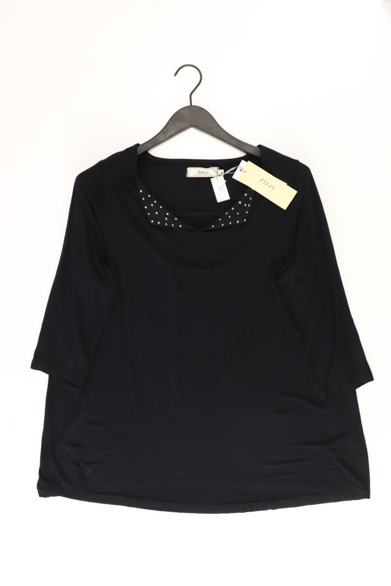 Zizzi Shirt mit V-Ausschnitt Gr. 46/48 neu mit Etikett 3/4 Ärmel schwarz
