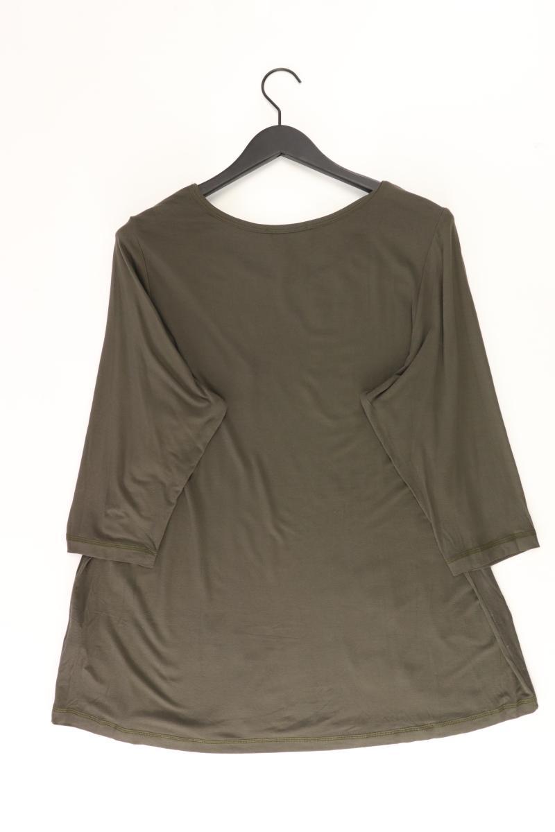 Zizzi Regular Shirt Gr. 46/48 3/4 Ärmel olivgrün aus Viskose