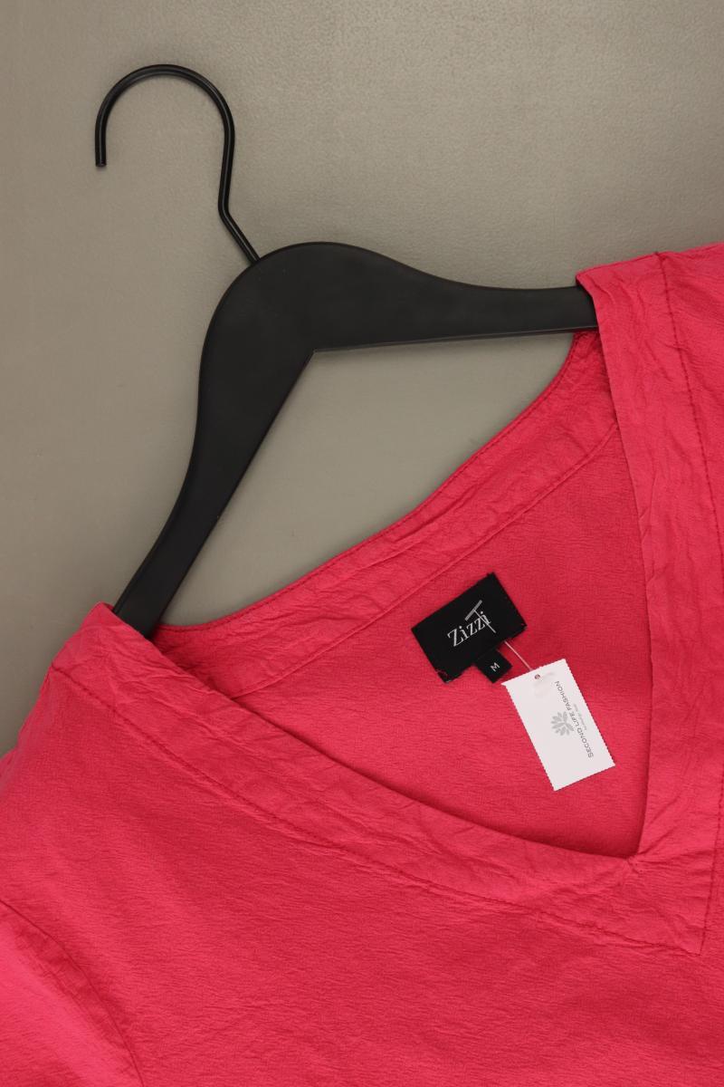 Zizzi Kurzarmbluse Gr. M pink aus Baumwolle