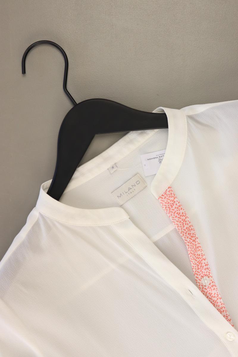 MILANO Langarmbluse Gr. 38 weiß aus Polyester
