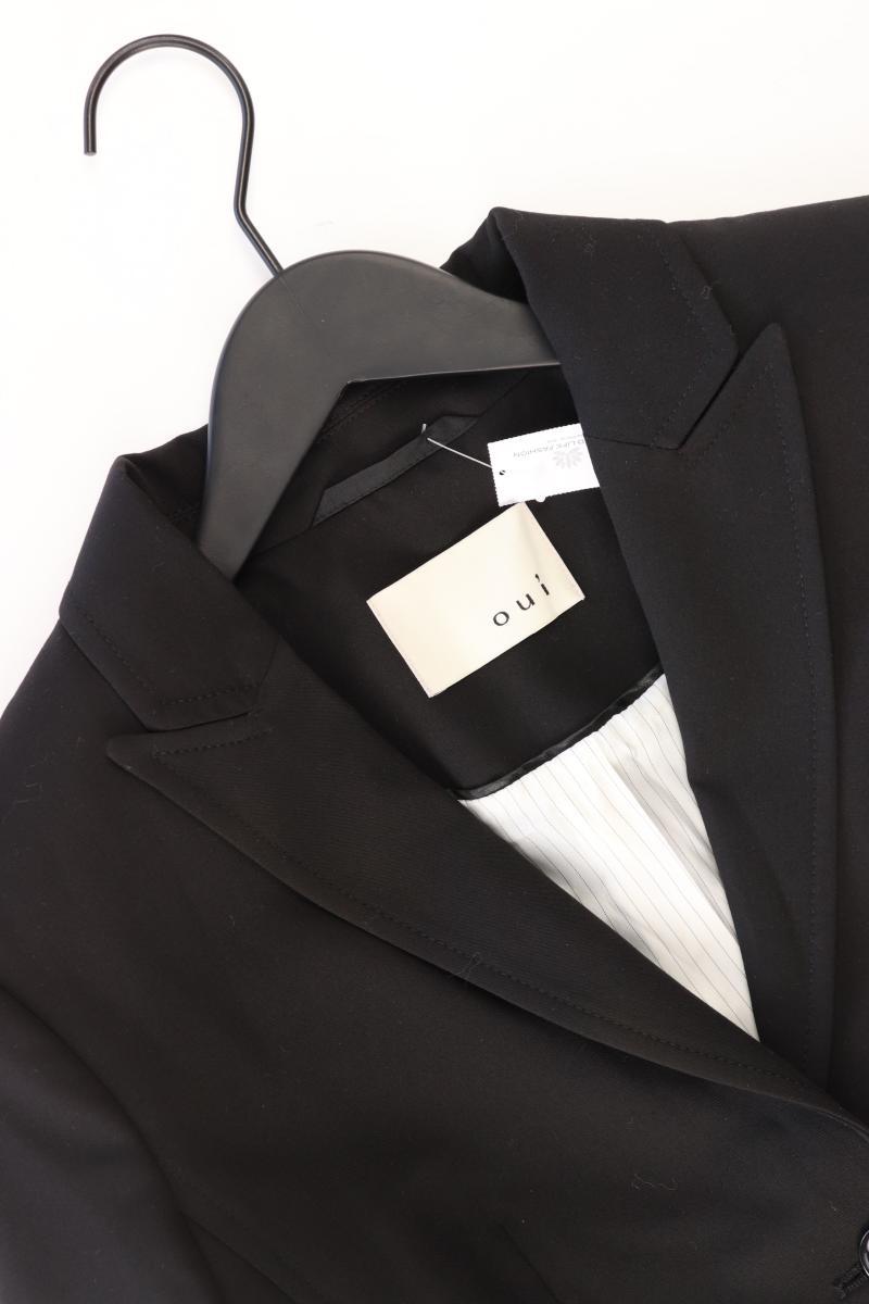 Oui Regular Blazer Gr. 38 schwarz aus Polyester