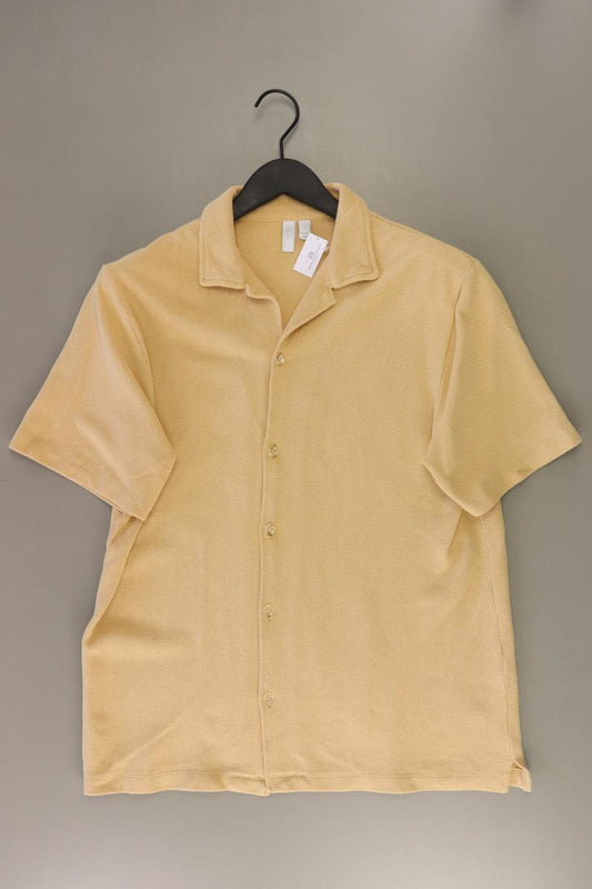 Asos Kurzarmhemd für Herren Gr. S creme aus Baumwolle