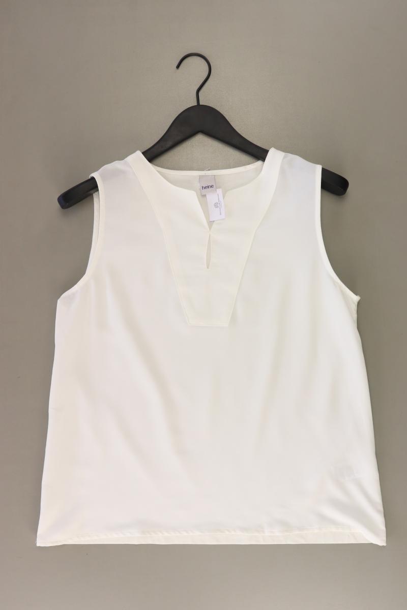 Heine Ärmellose Bluse Gr. 40 weiß aus Polyester