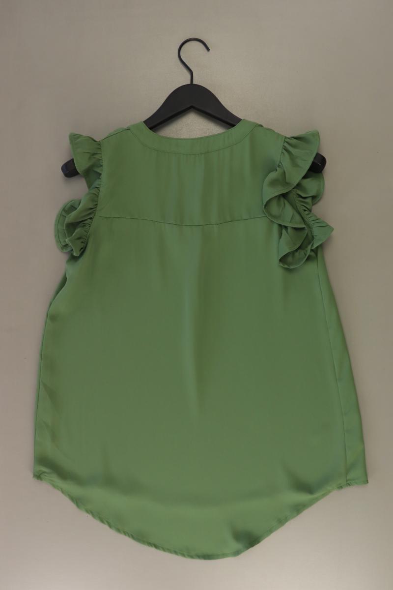 ZANANA Kurzarmbluse Gr. S grün aus Polyester