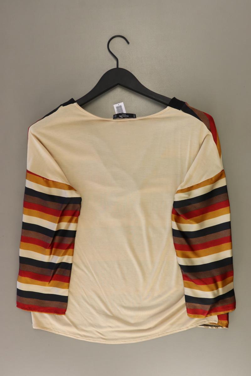 Mango Regular Bluse Gr. M gestreift 3/4 Ärmel mehrfarbig aus Polyester