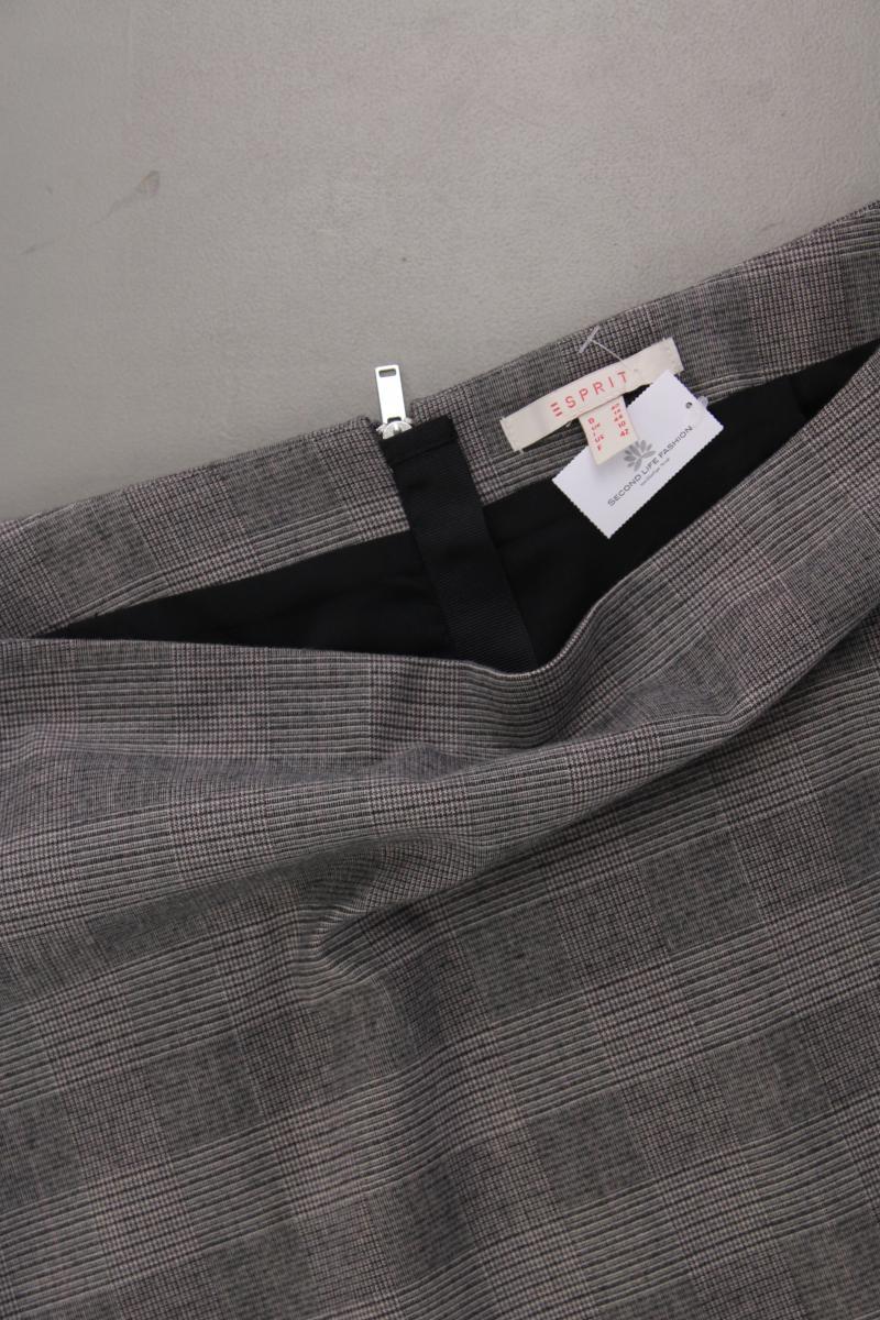 Esprit Rock Gr. 40 kariert grau aus Polyester