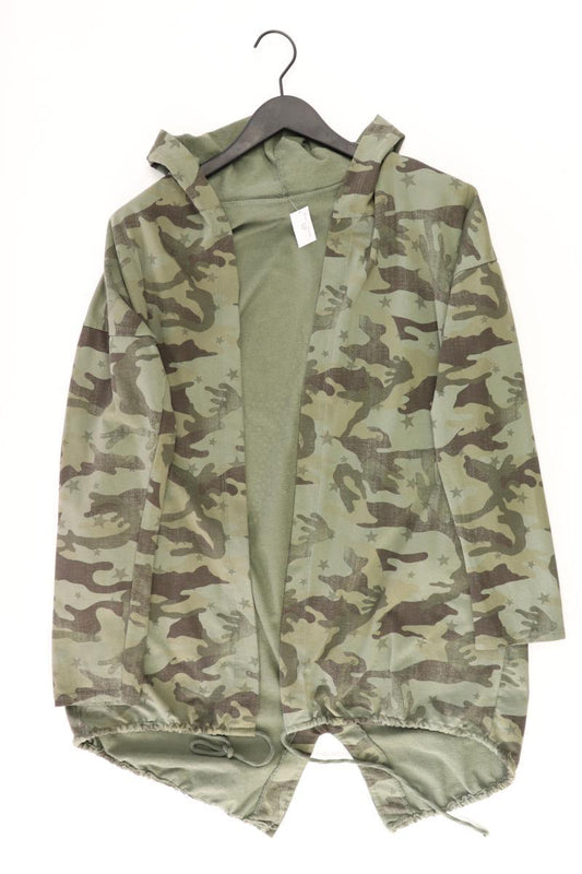 Sweatjacke Gr. M camouflage Langarm olivgrün