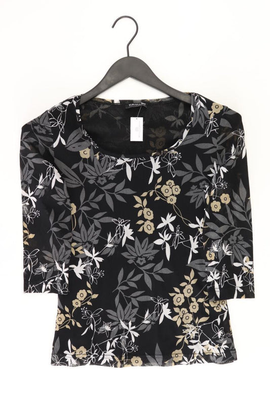 Taifun Printshirt Gr. 38 3/4 Ärmel schwarz aus Polyester