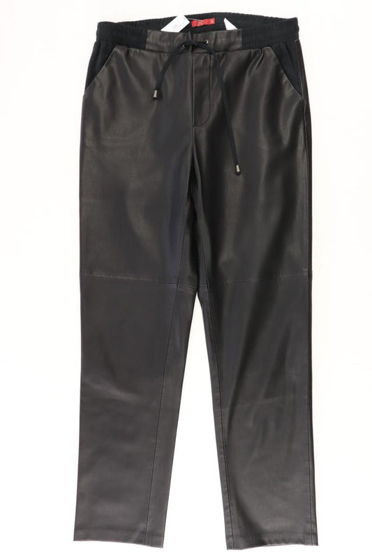 edc by Esprit Kunstlederhose Gr. 36 schwarz aus Polyester