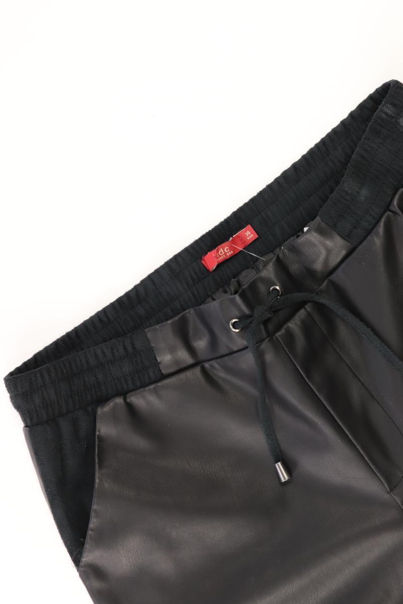 edc by Esprit Kunstlederhose Gr. 36 schwarz aus Polyester