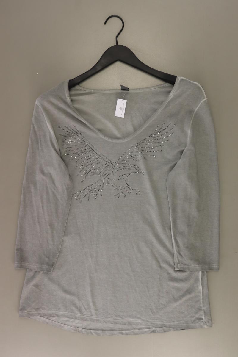 Sir Oliver Regular Shirt Gr. 44 3/4 Ärmel grau aus Modal