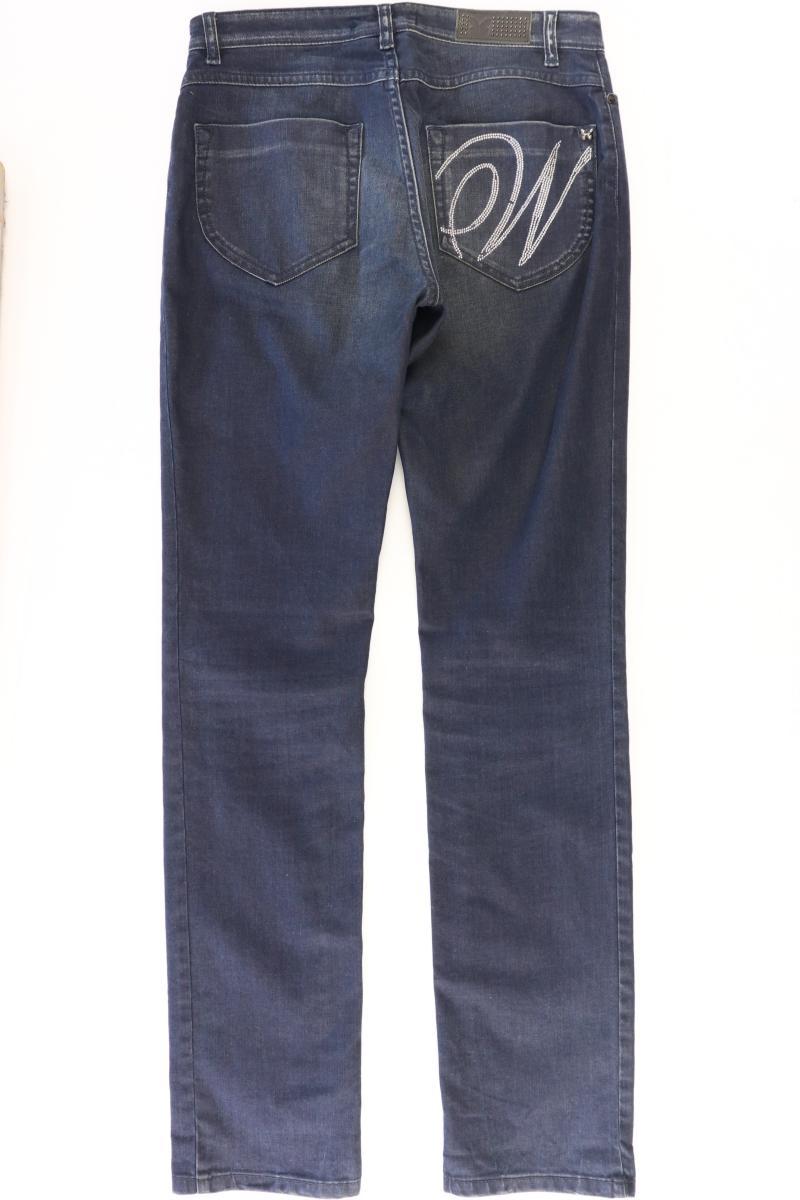 Max Mara Straight Jeans Gr. M blau aus Baumwolle