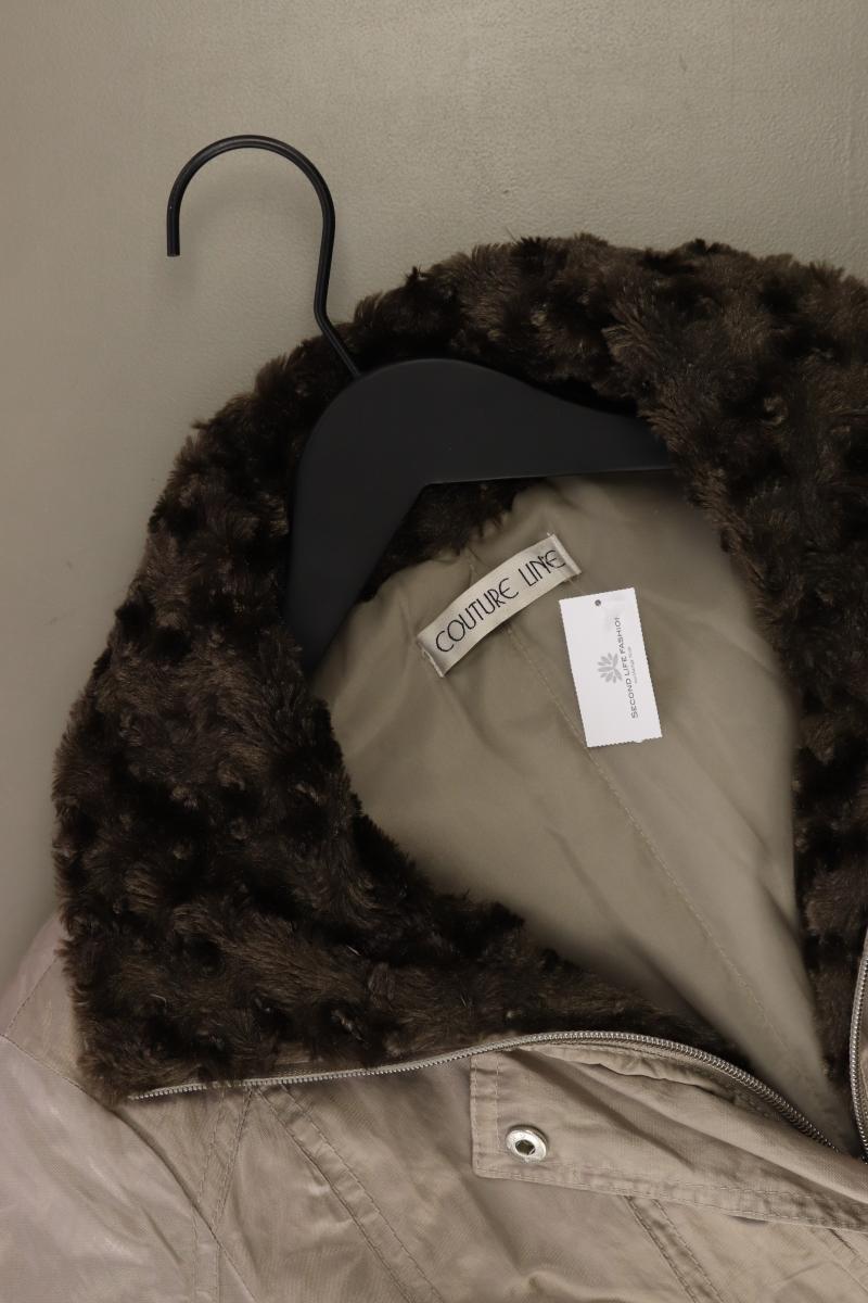 Couture Line Lange Jacke Gr. 38 grau aus Baumwolle