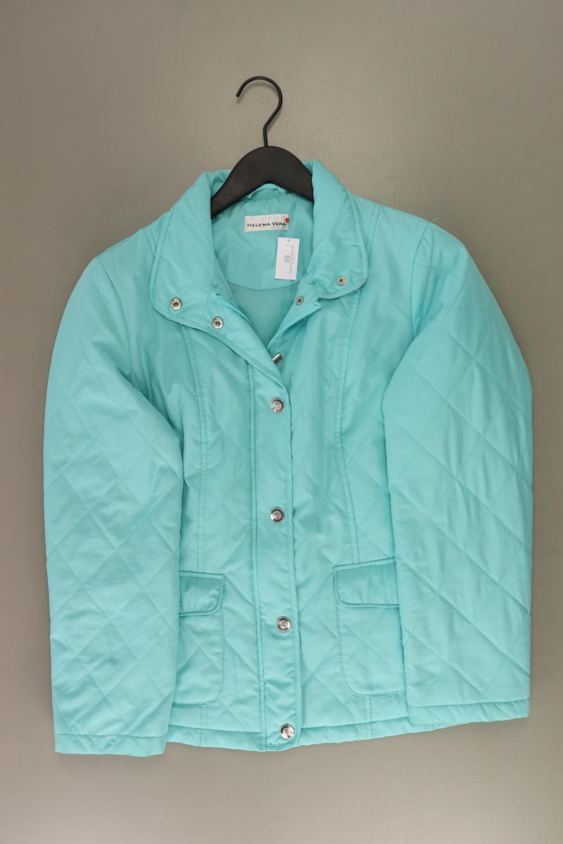 Helena Vera Lange Jacke Gr. 38 türkis aus Polyester
