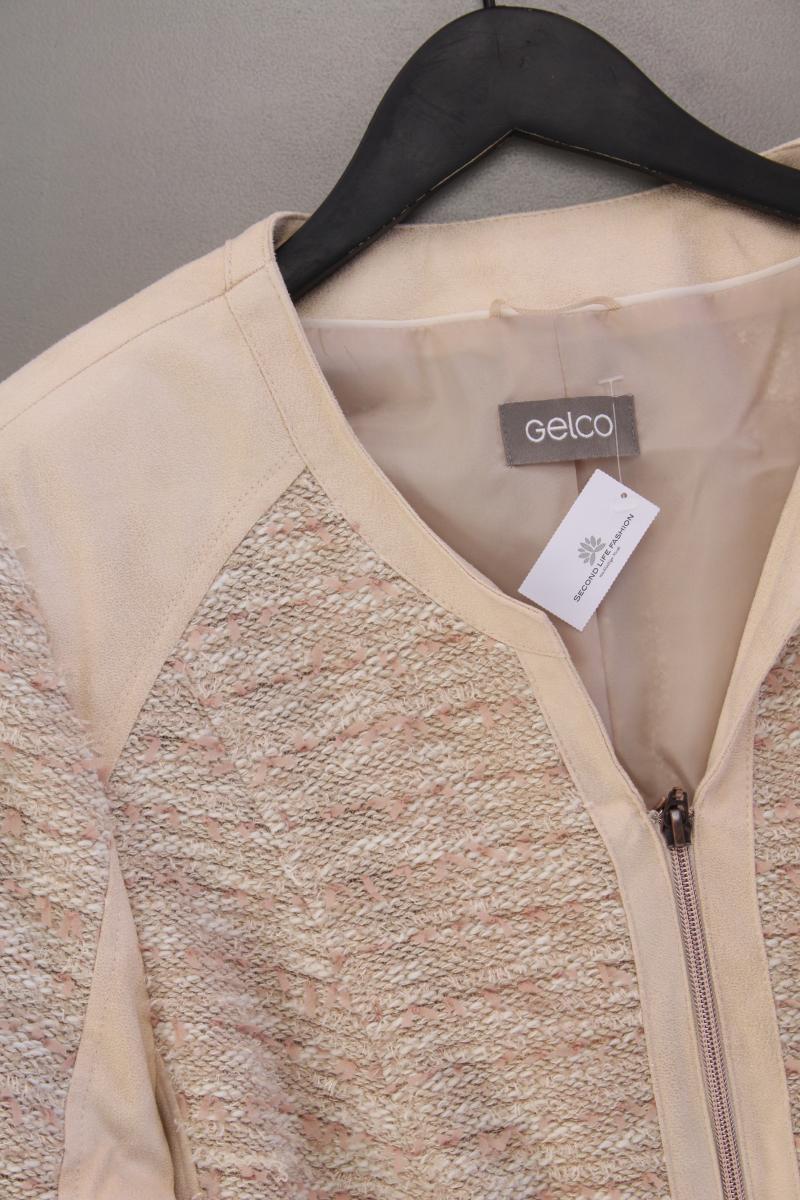 Gelco Lange Jacke Gr. 48 neuwertig creme aus Polyester