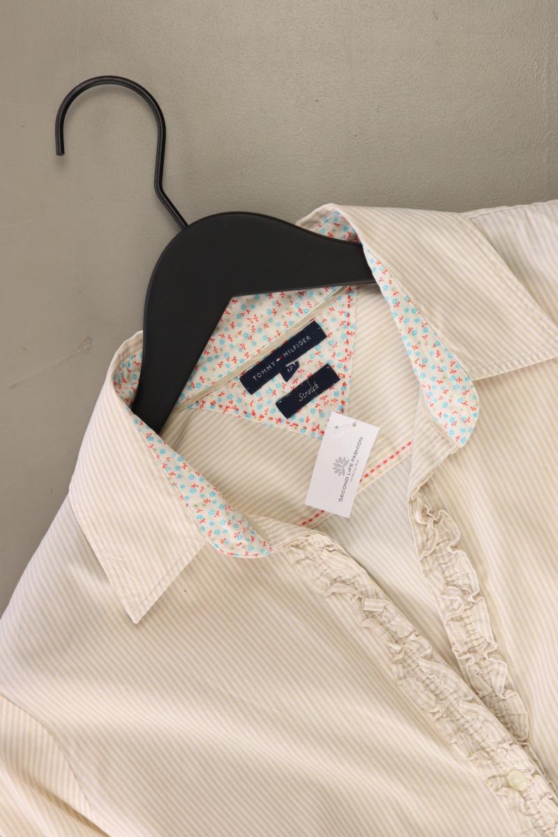 Tommy Hilfiger Langarmbluse Gr. US 12 (M) gestreift creme aus Baumwolle