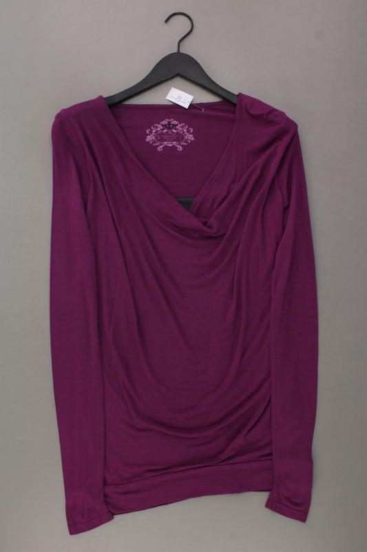 edc by Esprit Longsleeve-Shirt Gr. L neuwertig Langarm lila aus Viskose