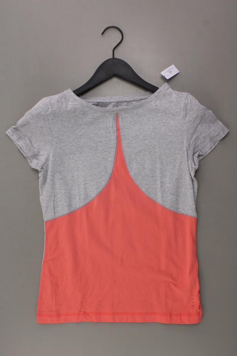 Esprit T-Shirt Gr. M Kurzarm grau aus Baumwolle