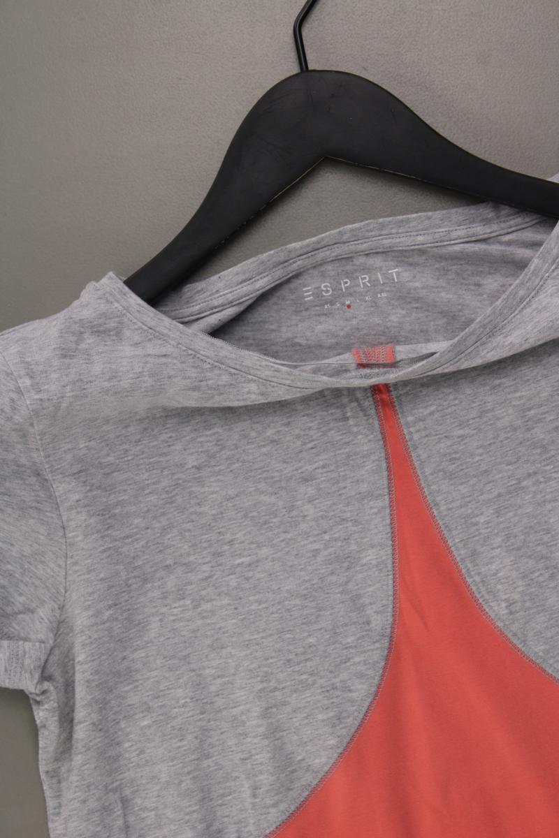 Esprit T-Shirt Gr. M Kurzarm grau aus Baumwolle