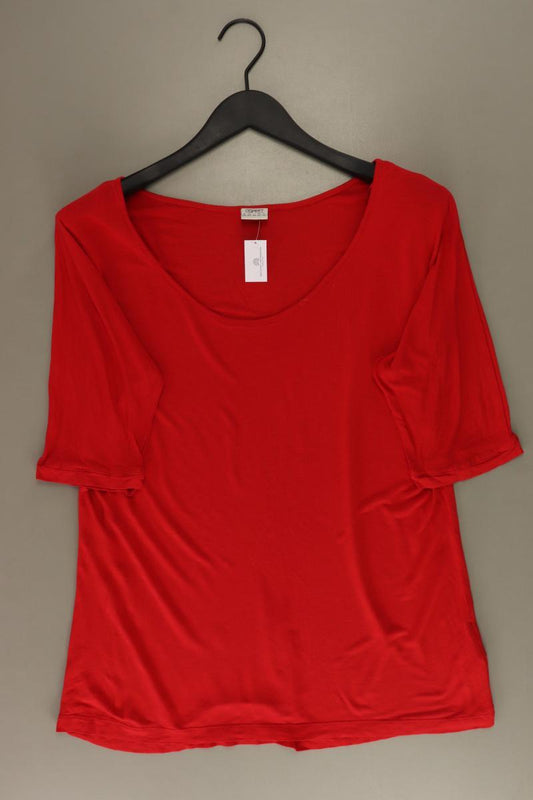 Esprit T-Shirt Gr. XXL Kurzarm rot aus Viskose