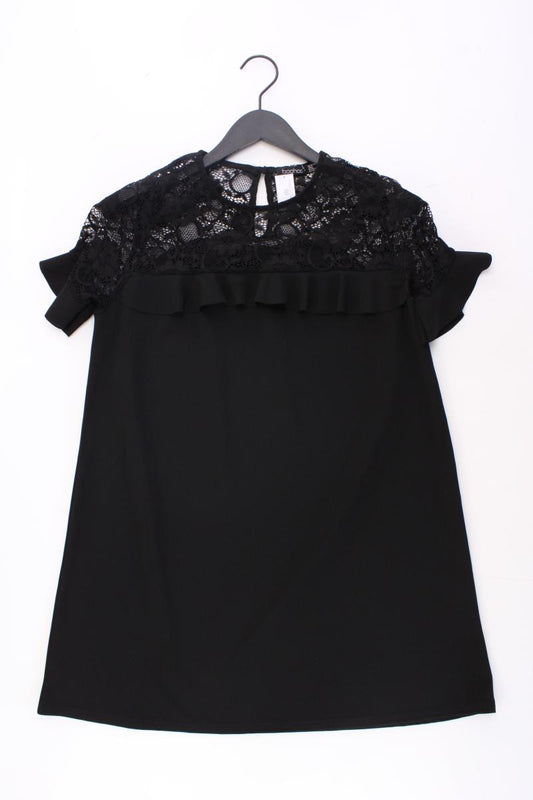 BOOHOO Kurzarmkleid Gr. 36 neuwertig schwarz aus Polyester