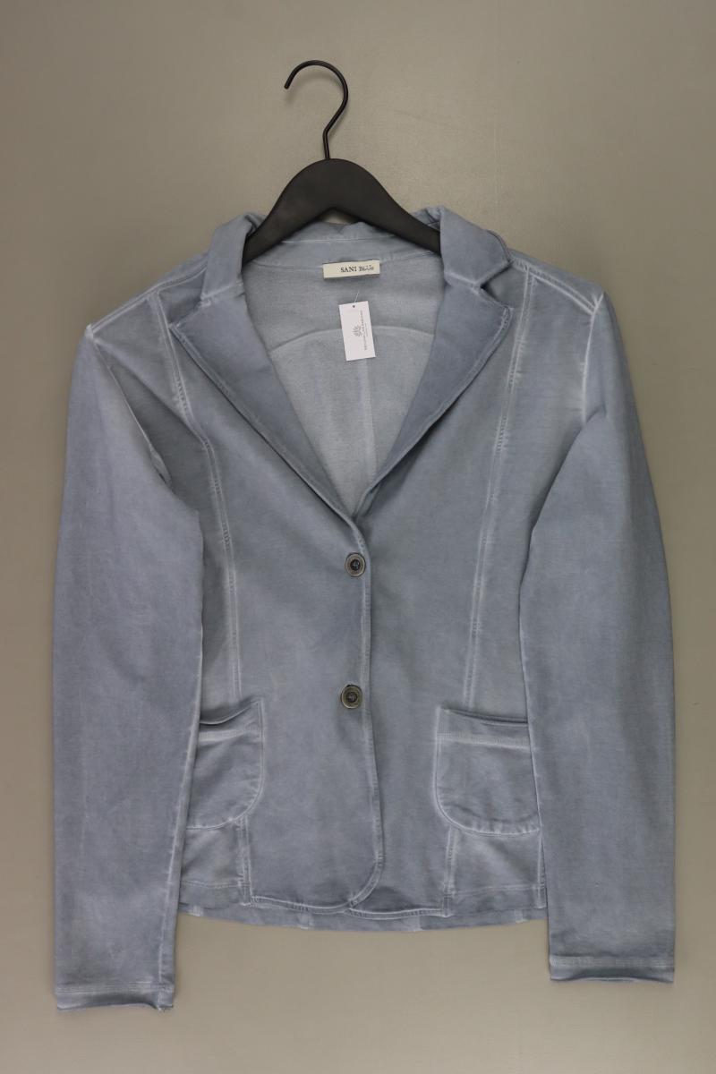 SANI BLU Jerseyblazer Gr. 42 blau aus Baumwolle