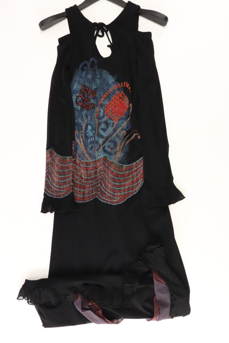 SAVE THE QUEEN! Langarmkleid Gr. XL schwarz aus Polyamid