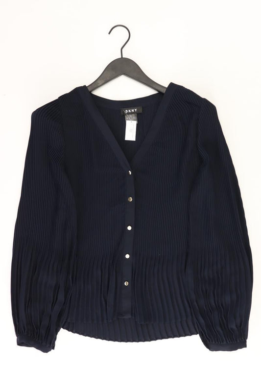 DKNY Langarmbluse Gr. M blau aus Polyester