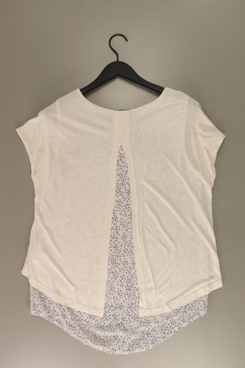 Street One T-Shirt Gr. 38 Kurzarm creme aus Viskose