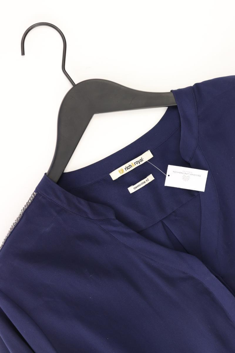 Rich&Royal Langarmbluse Gr. 42 blau aus Polyester
