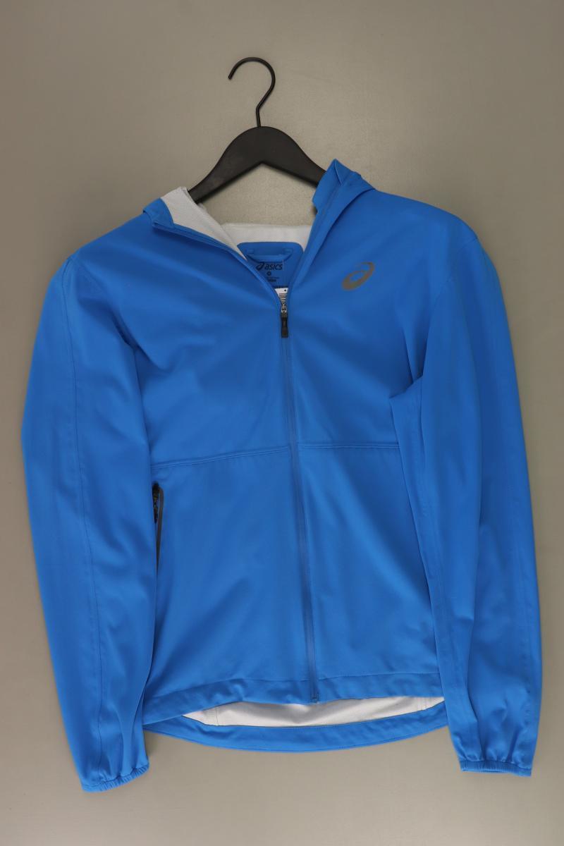 Asics Sportjacke für Herren Gr. S blau aus Polyester