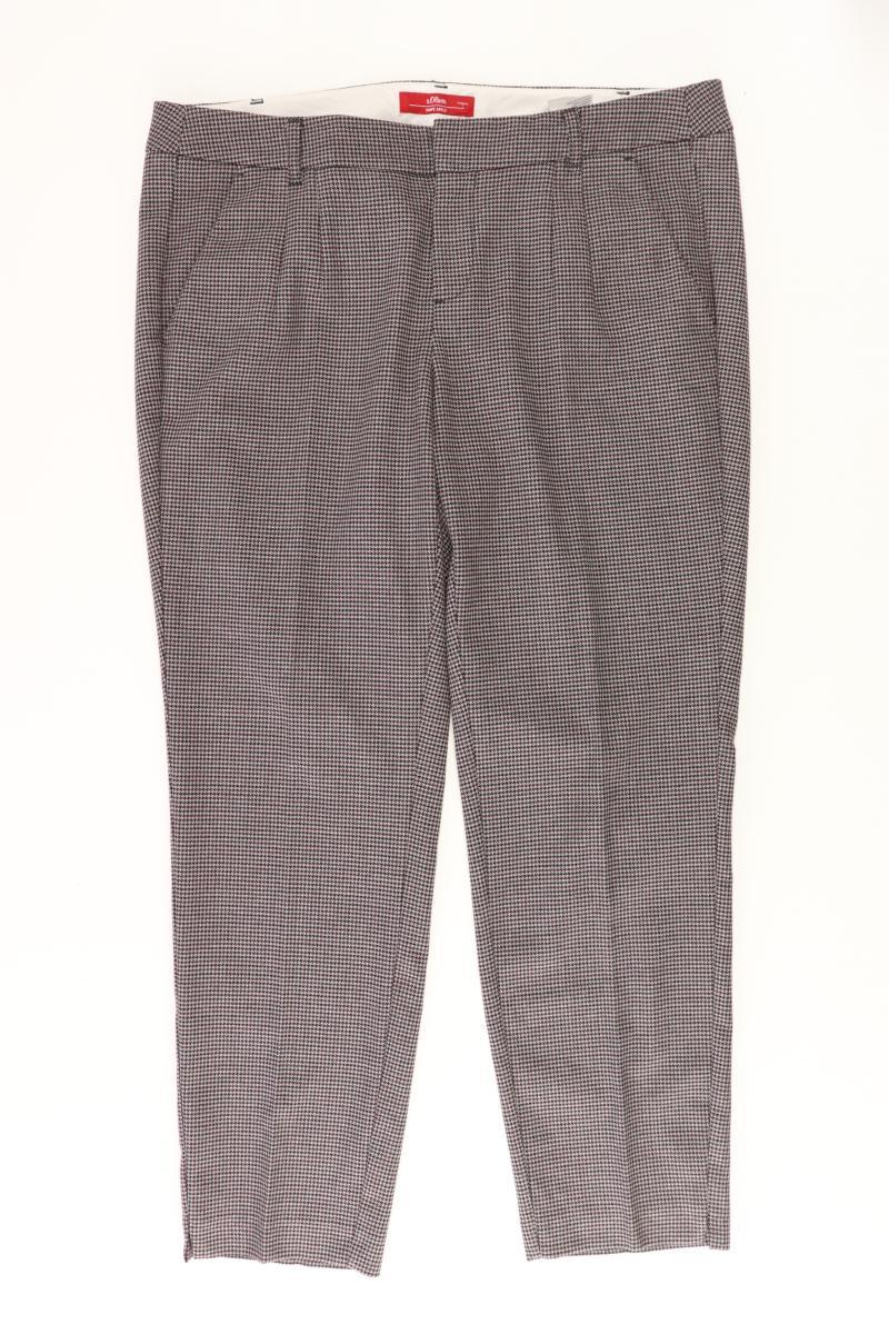 s.Oliver Anzughose Gr. 40 hahnentritt grau aus Polyester
