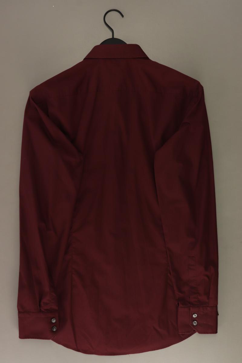 BOSS by Hugo Boss Langarmhemd für Herren Gr. Hemdgröße 42 rot aus Baumwolle