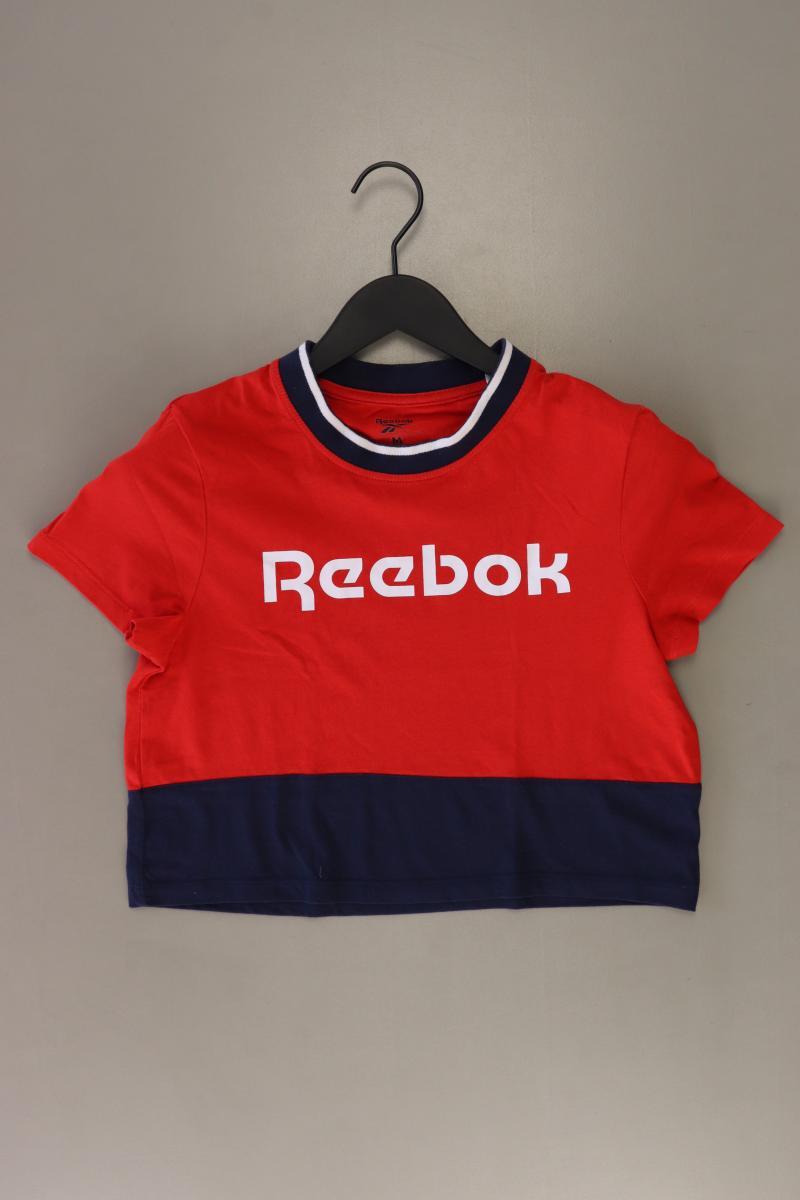 Reebok Sportshirt Gr. M Kurzarm rot aus Baumwolle