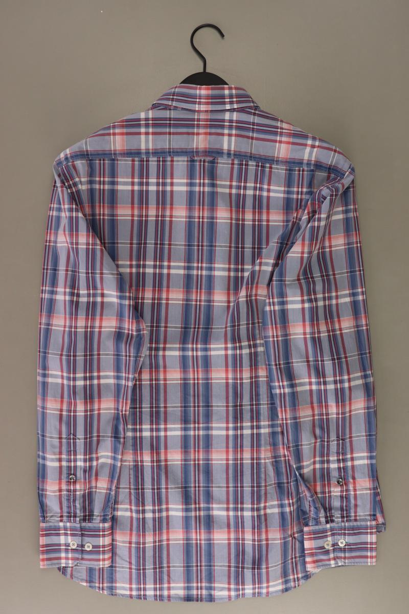 Marc O'Polo Karohemd für Herren Gr. XL kariert Langarm blau aus Baumwolle