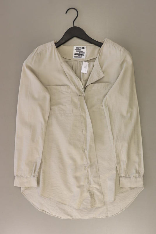 Just Female Langarmbluse Gr. XS grau aus Polyester