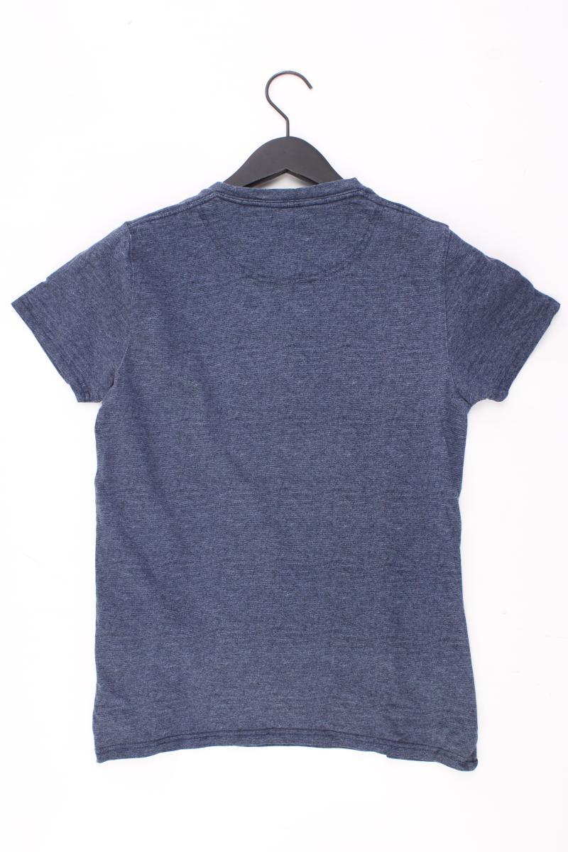 Hollister Printshirt für Herren Gr. XS Kurzarm blau