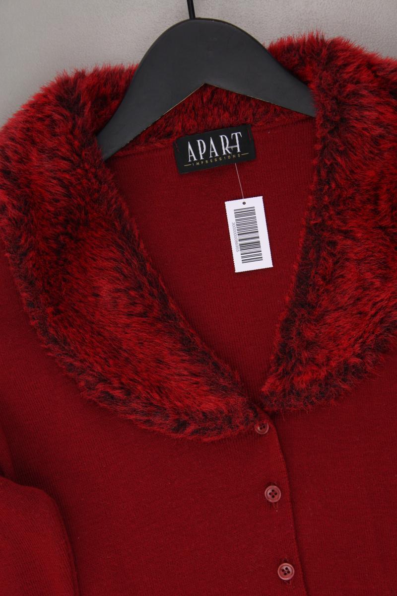 Apart Strickjacke Gr. 34 3/4 Ärmel Vintage rot