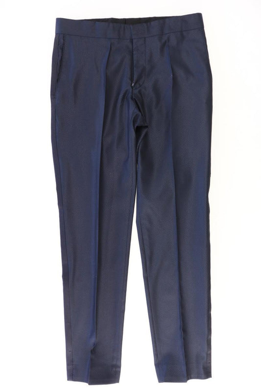 Finshley&Harding Anzughose für Herren Gr. 48 blau aus Schurwolle