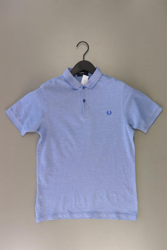 FRED PERRY Poloshirt für Herren Gr. S Kurzarm blau aus Baumwolle