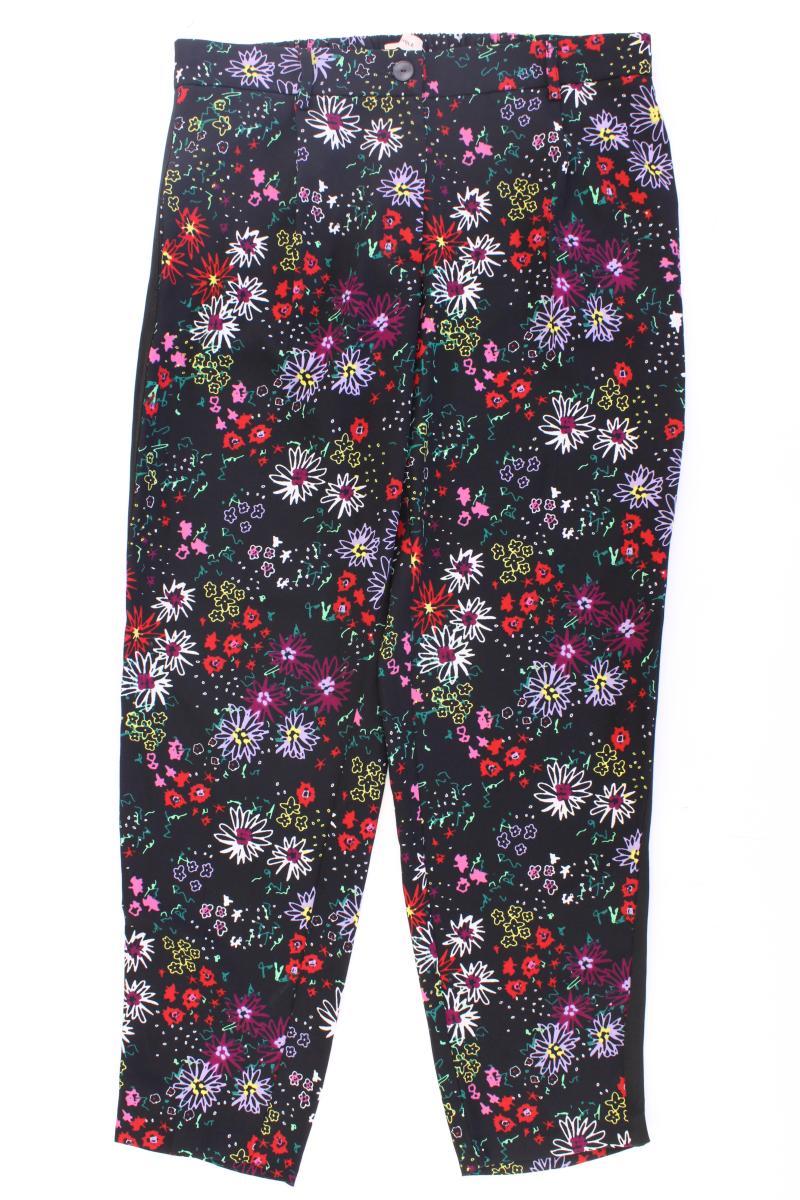 Triangle by s.Oliver Stoffhose Gr. 42 mit Blumenmuster mehrfarbig aus Polyester