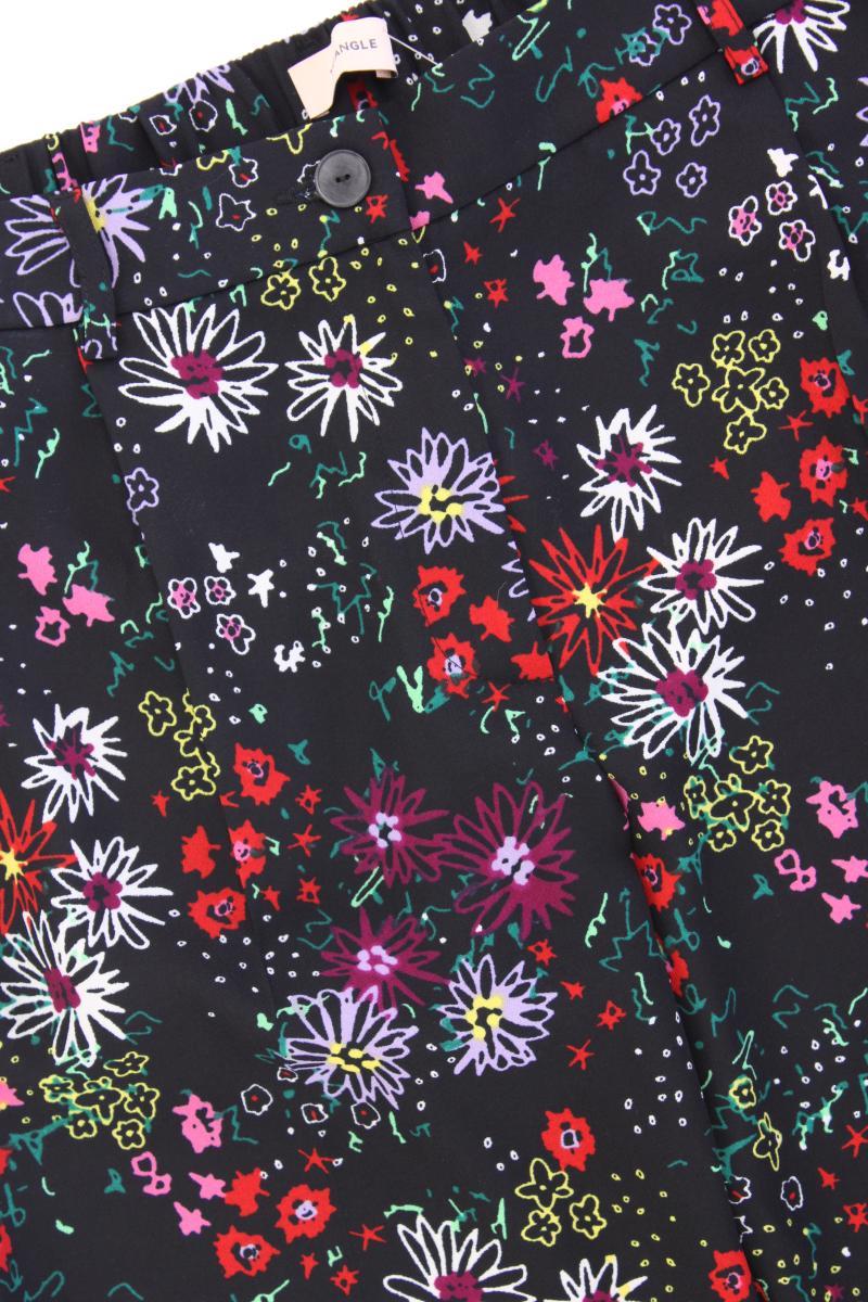 Triangle by s.Oliver Stoffhose Gr. 42 mit Blumenmuster mehrfarbig aus Polyester