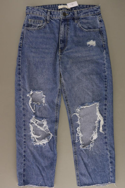 Stradivarius 7/8 Jeans Gr. 34 blau aus Baumwolle