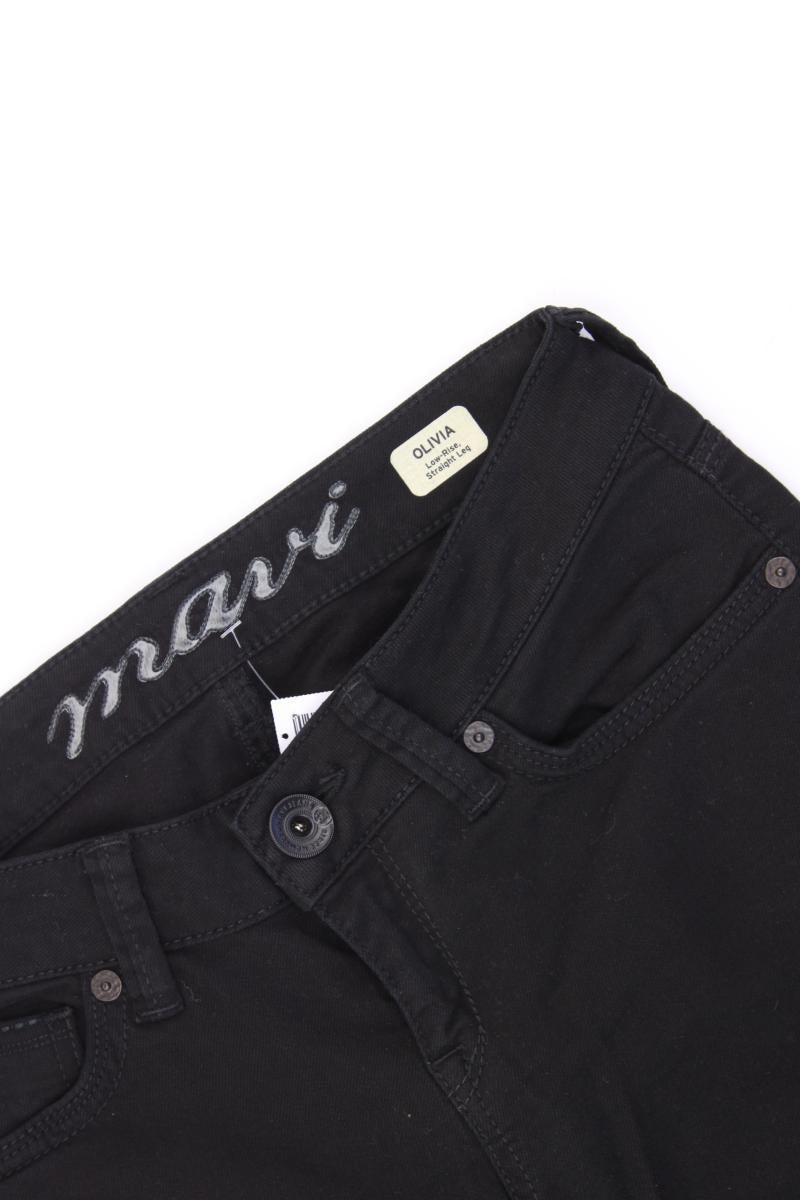 Mavi Straight Jeans Gr. W27/L34 schwarz aus Baumwolle