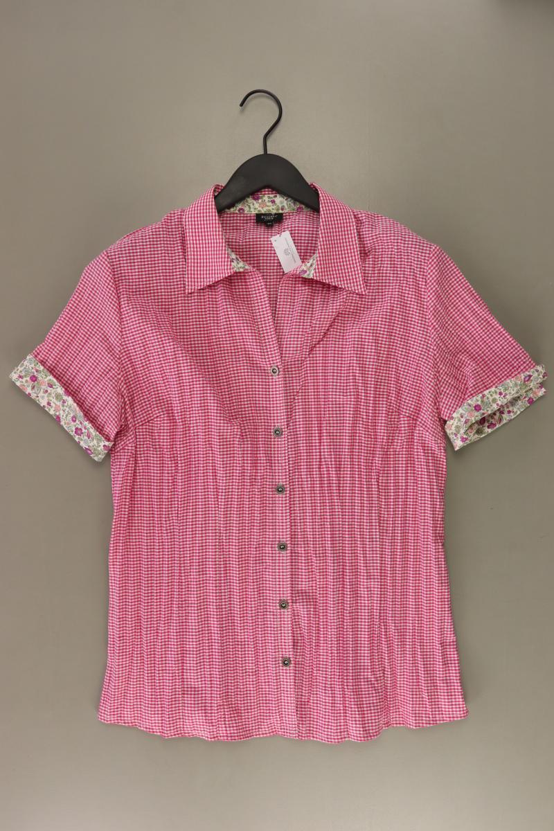 Bexleys Karobluse Gr. 42 kariert Kurzarm pink aus Baumwolle