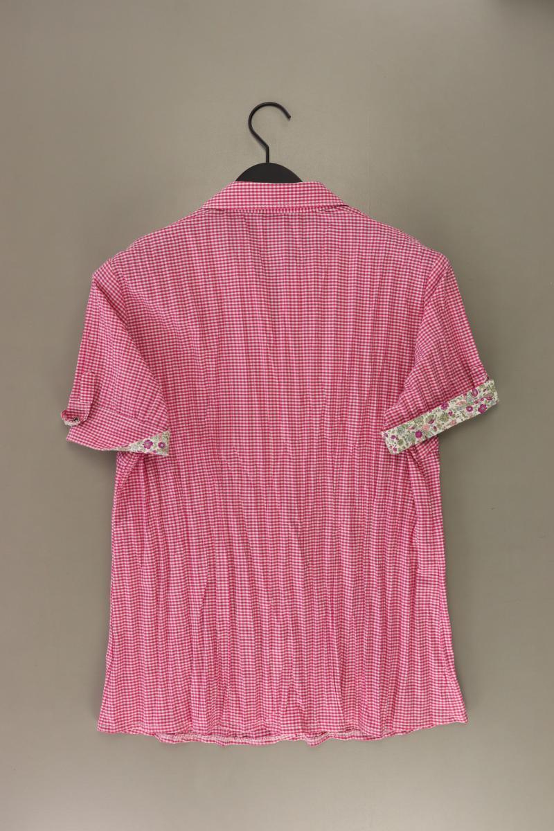 Bexleys Karobluse Gr. 42 kariert Kurzarm pink aus Baumwolle