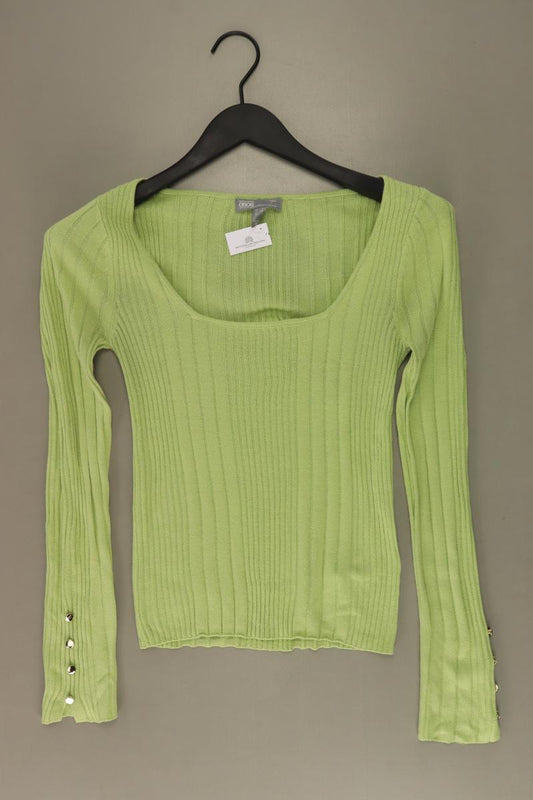 Asos Cropped Shirt Gr. 34 Langarm grün aus Polyacryl